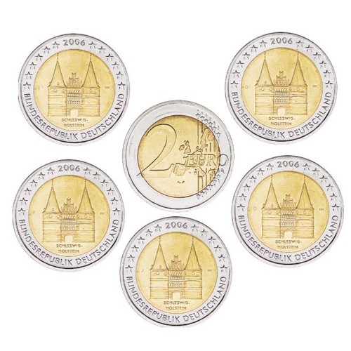 Germany 5x2 euro commemorative - germany,
