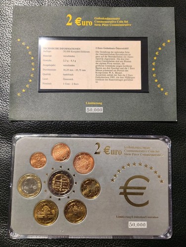 Euro commemorative coin - coin, set