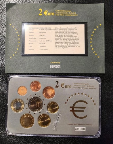 Euro commemorative coin set - euro,