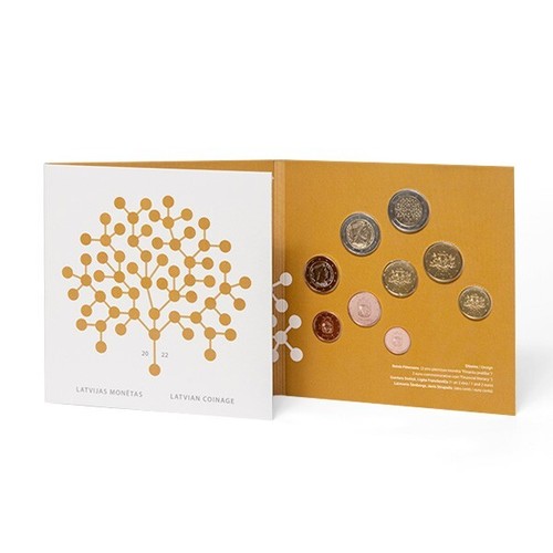 Latvia euro coin set - set, +